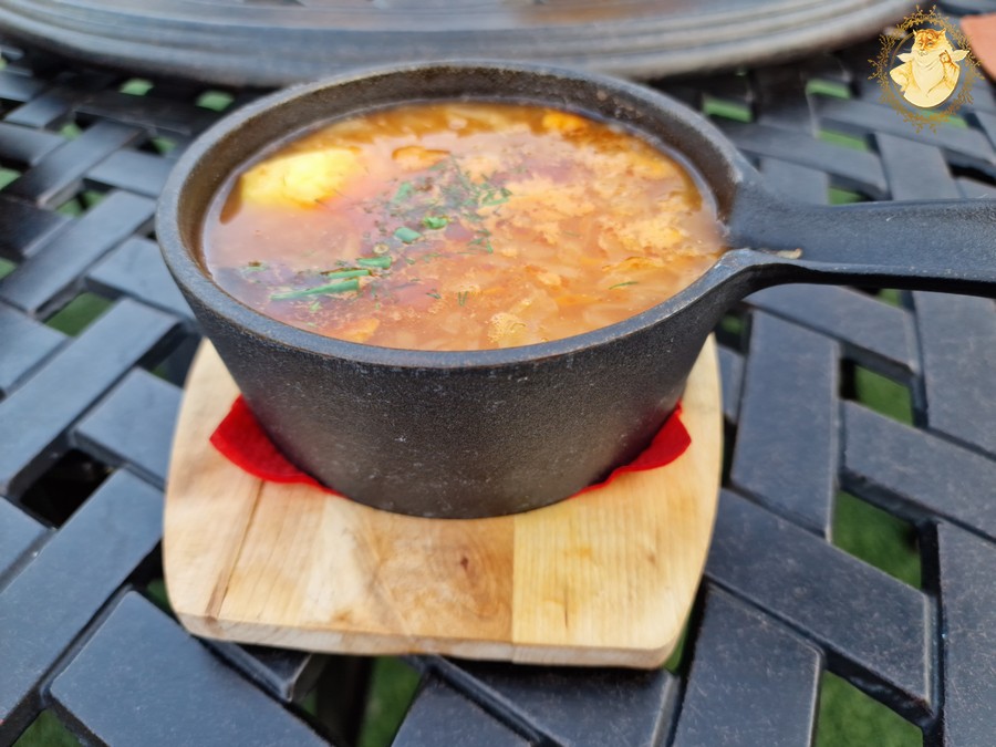 Raugintų kopūstų sriuba su šonkauliuku